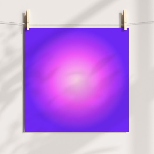 Hell und heißrosa violette Aura Ombre Poster