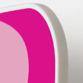 Hell- und Hitzepink Yin Yang Symbol Pickleball Schläger (Linke Seite)