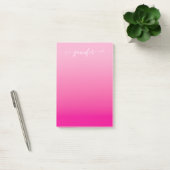 Hell und Hot Pink Ombre Post-it Klebezettel (Büro)