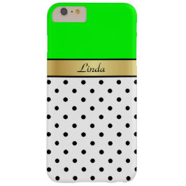 Hell und kühl Kalkgrün, Gold, weiße schwarze Punkt Case-Mate iPhone Hülle