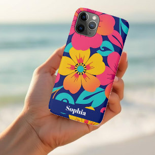 Hell und kühl Retro-Blume im Dopaminstil Case-Mate iPhone Hülle