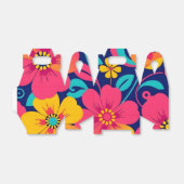 Hell und kühl Retro-Blume im Dopaminstil Geschenkschachtel (Ungefaltet)