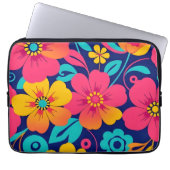Hell und kühl Retro-Blume im Dopaminstil Laptopschutzhülle (Vorderseite)