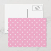 Hell und rosa Punkte Postkarte (Vorne/Hinten)