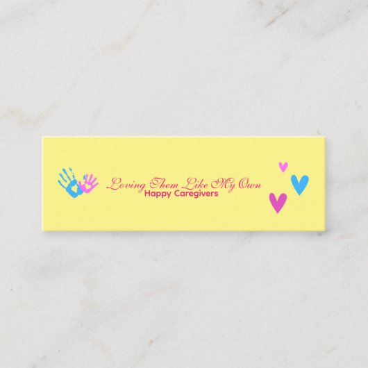 Hell und Spaß für Karrierefreunde 24 Seven Mini Visitenkarte (Vorderseite)