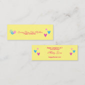 Hell und Spaß für Karrierefreunde 24 Seven Mini Visitenkarte (Vorne/Hinten)