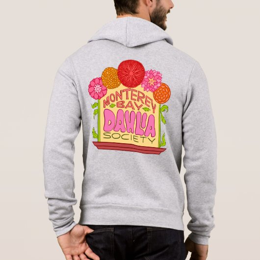 hell und strahlend Reißverschluss Hoodie (Rückseite)