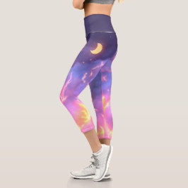Hell und wolkig Yoga Capris
