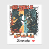 Hell versuchte es Gott verleugnete es Christlicher Aufkleber (Blatt)