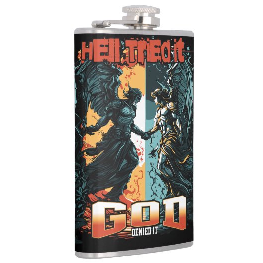 Hell versuchte es Gott verleugnete es Christlicher Flachmann (Rechts)