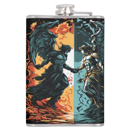 Hell versuchte es Gott verleugnete es Christlicher Flachmann (Rückseite)