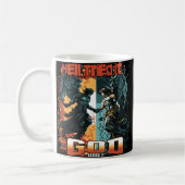 Hell versuchte es Gott verleugnete es Christlicher Kaffeetasse (Links)