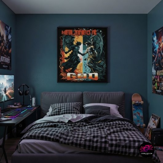 Hell versuchte es Gott verleugnete es Christlicher Poster