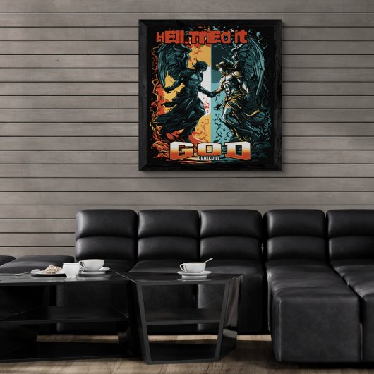 Hell versuchte es Gott verleugnete es Christlicher Poster