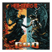 Hell versuchte es Gott verleugnete es Christlicher Poster (Vorderseite)