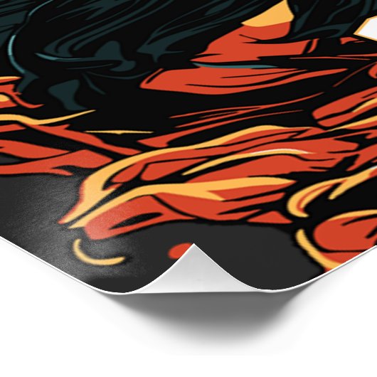 Hell versuchte es Gott verleugnete es Christlicher Poster (Ecke)