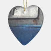 Hell Vintager LKW in Blau Keramik Ornament (Links)