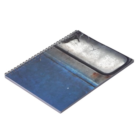 Hell Vintager LKW in Blau Notizblock (Linke Seite)