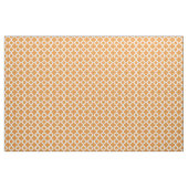 Hell-Vivid Orange White Ikat Quatrefoil-Muster Stoff (Fat Quarter (45,7 x 55,9 cm))