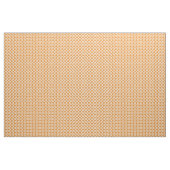 Hell-Vivid Orange White Ikat Quatrefoil-Muster Stoff (Yard (91,4 cm))