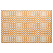 Hell-Vivid Orange White Ikat Quatrefoil-Muster Stoff (Fat Quarter (45,7 x 55,9 cm))