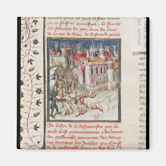 Hell, von 'De Civitate Dei' von St. Augustine Magnet (Vorne)