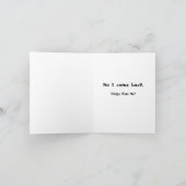 Hell war voll, also kam ich zurück - notecard karte (Innenseite)