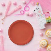 Hell Warm Red Grainy Textur Pappteller (Party)