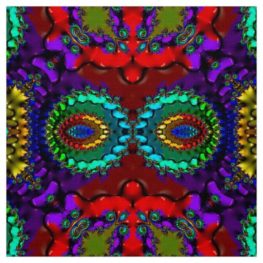 HELL! WOW! Lila Red Green Turquoise ~ Stoff (Muster)
