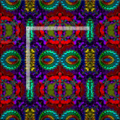 HELL! WOW! Lila Red Green Turquoise ~ Stoff (Kachel)