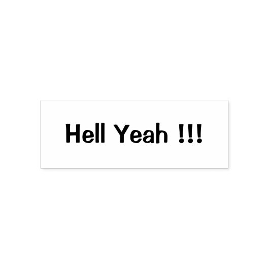 Hell Yeah Funny Approval Permastempel (Design)