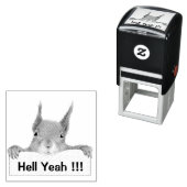 Hell Yeah Funny Squirrel Permastempel (Beispiel)