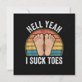 Hell Yeah I Suck Toes (Vorderseite)