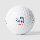 Hell Yeah Merica Monogramm Golfball -Callaway Gesc (Vorderseite)