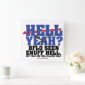 HELL YEAH? QUADRATISCHE WANDUHR (Zuhause)