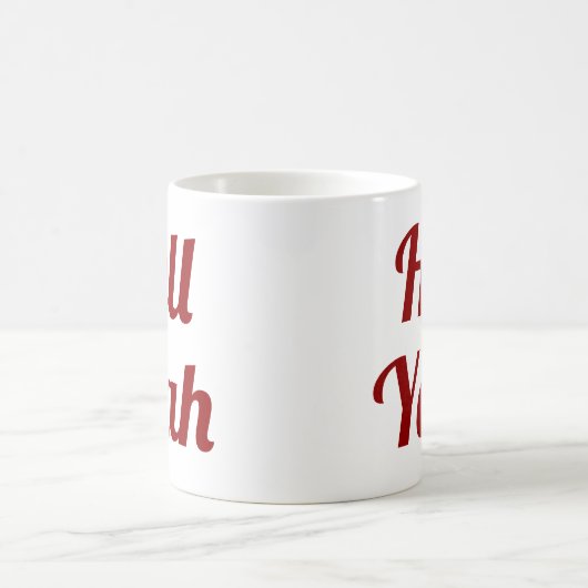 Hell Yeah| Slogan-Tasse | handschriftlich Kaffeetasse (Mittel)
