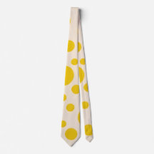 Hell Yellow Polka Dot Neck Tie