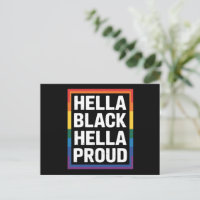 Hella Black Hella Proud Afrikanischer Gay Pride