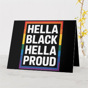 Hella Black Hella Stolz Schwarzer Amerikanischer S Karte