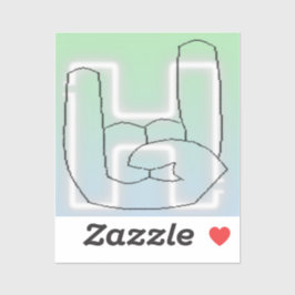 Hella Button Aufkleber