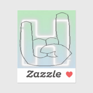 Hella Button Aufkleber