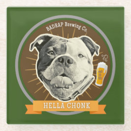 Hella Chonk Beer Label Untersetzer