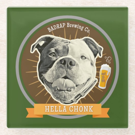 Hella Chonk Beer Label Untersetzer (Vorderseite)