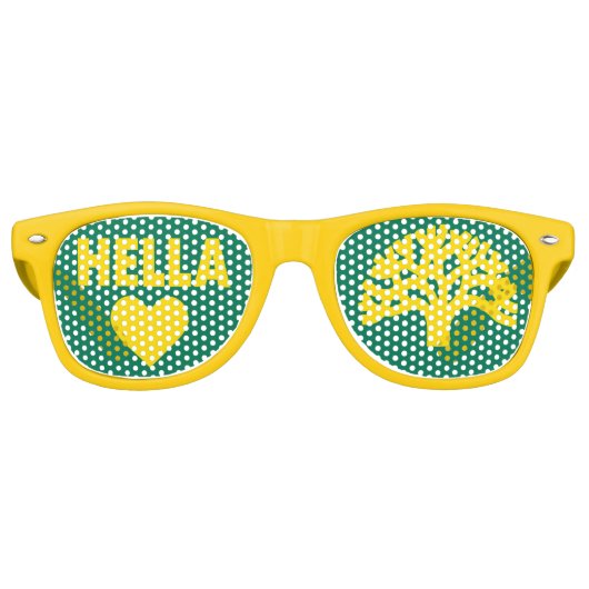 Hella Heart Oakland Oak Tree Party Brille Partybrille (Vorderseite)
