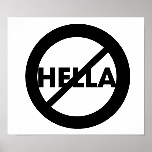 Hella ist kein Word Poster (Vorne)