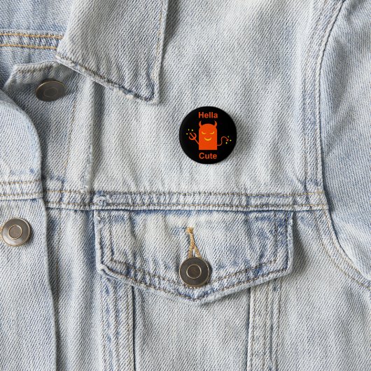 Hella Niedlich Funny Halloween Demon Devil Button (Beispiel)