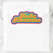 Hella Phantastisch Fun Slogan Design Rechteckiger Aufkleber (Tasche)