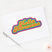 Hella Phantastisch Fun Slogan Design Rechteckiger Aufkleber (Umschlag)