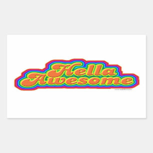 Hella Phantastisch Fun Slogan Design Rechteckiger Aufkleber