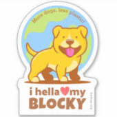 Hella Weniger Plastik Aufkleber für Wasserflaschen (Vorderseite)